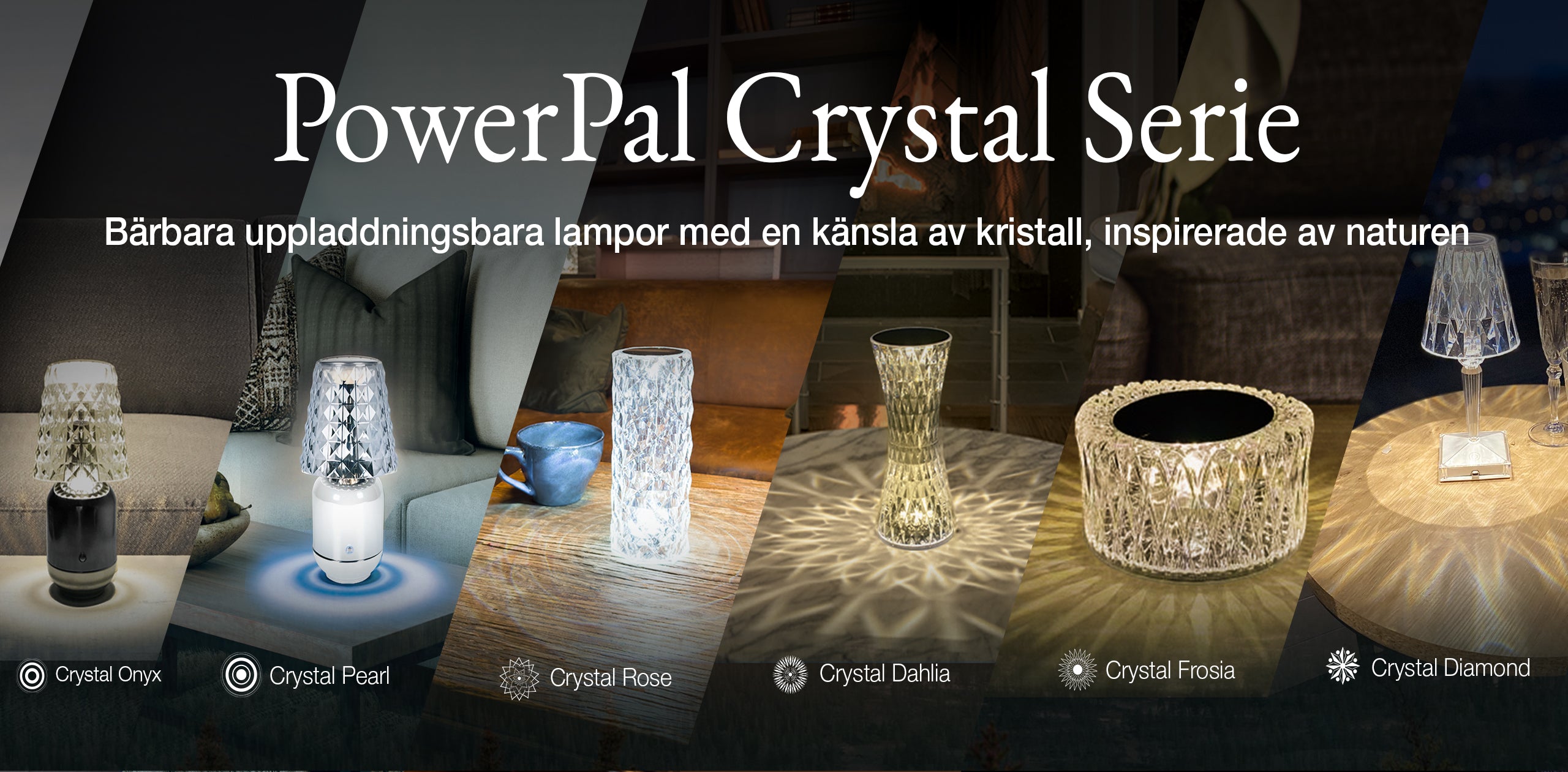 Känslan av kristall, till priset av en bärbar, uppladdningsbar lampa
