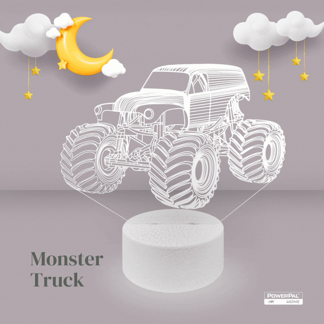 3D Night lamp  - Monster Truck